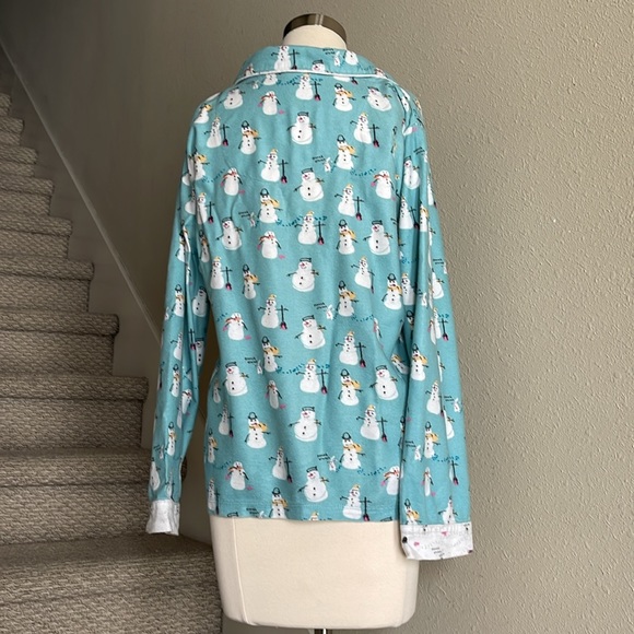 MunkiMunki Sz S Snowman Pajama Set - Picture 4 of 15